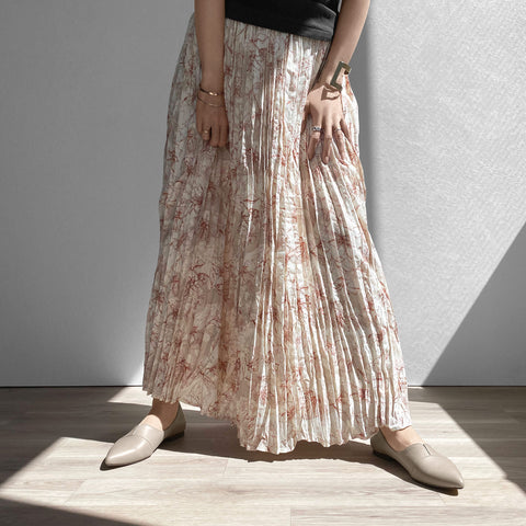 2025SSBI:ポインテッドトゥ フラット 切替ドレスシューズ(154)グレージュ/mamian(マミアン)