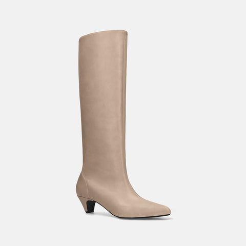 ラストワン2025AW:エレガント ルーズ ブーツ(m45008)グレージュ/mamian(マミアン)