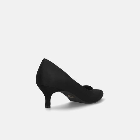 予約:2025AW:ポインテッドトゥ スエードパンプス(m55225)ブラックS/mamian(マミアン)