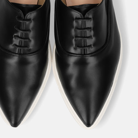 10%OFF:2025SS:オックスフォード スニーカー(m1002)ブラック/mamian(マミアン)