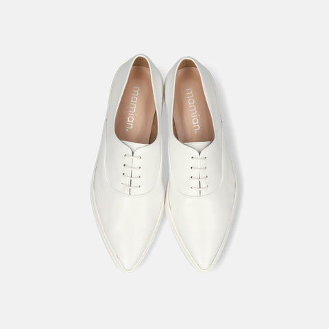 10%OFF:2025SS:オックスフォード スニーカー(m1002)ホワイト/mamian(マミアン)