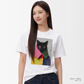 予約：urday【Animal／Black Cat／G】フォトTシャツ（6214581）ホワイト/urday（マミアン）
