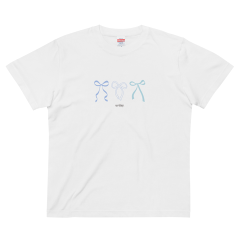 urday【Whimsical Ribbon Blue】Tシャツ（8465144）ホワイト/urday（マミアン）
