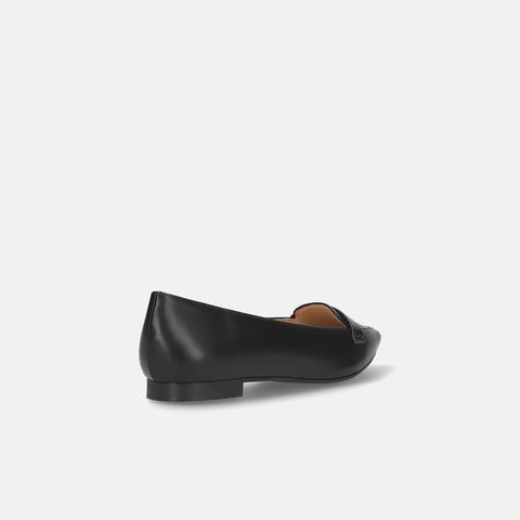 2026SSBI：甲浅ポインテッドトゥ ローファー（124）ブラック/mamian（マミアン）