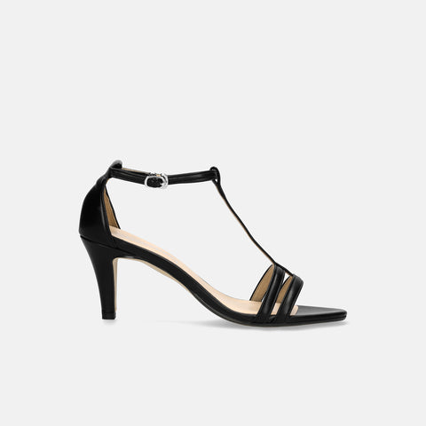 15% OFF: 2024SS: T-Strap Simple Sandals (724) Black